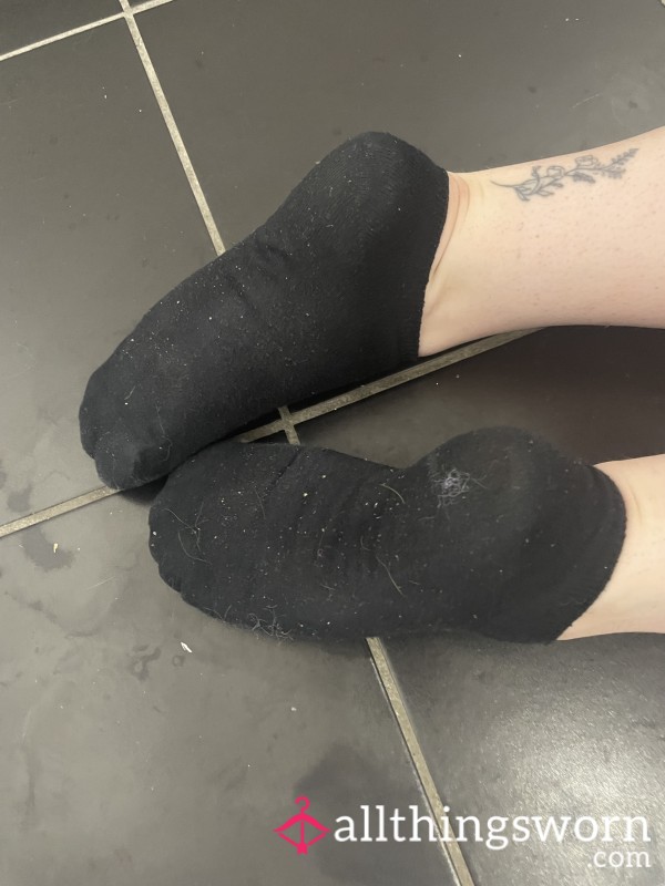 Old Black Trainer Socks