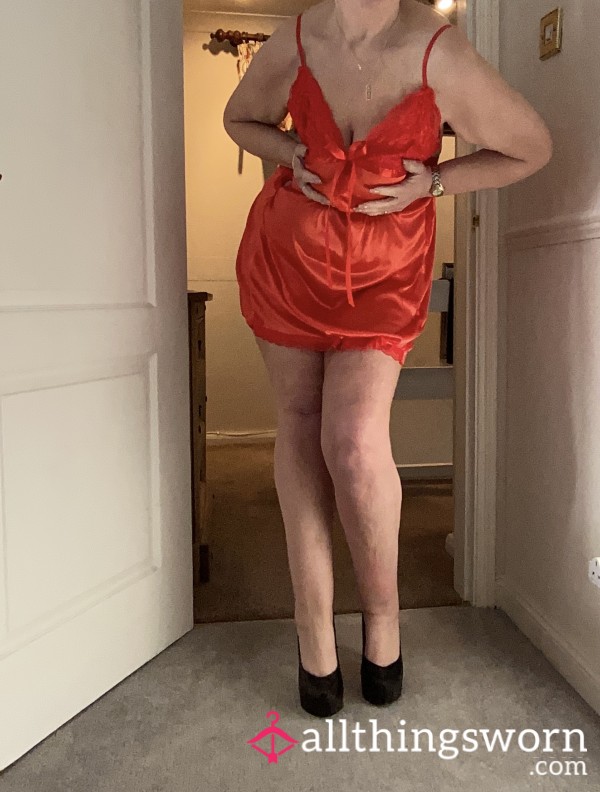 Old Cheap And Cheerful Red Chemise