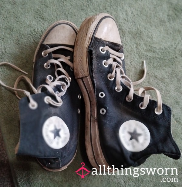 Old Converse Boots Dirty And Worn Size 5