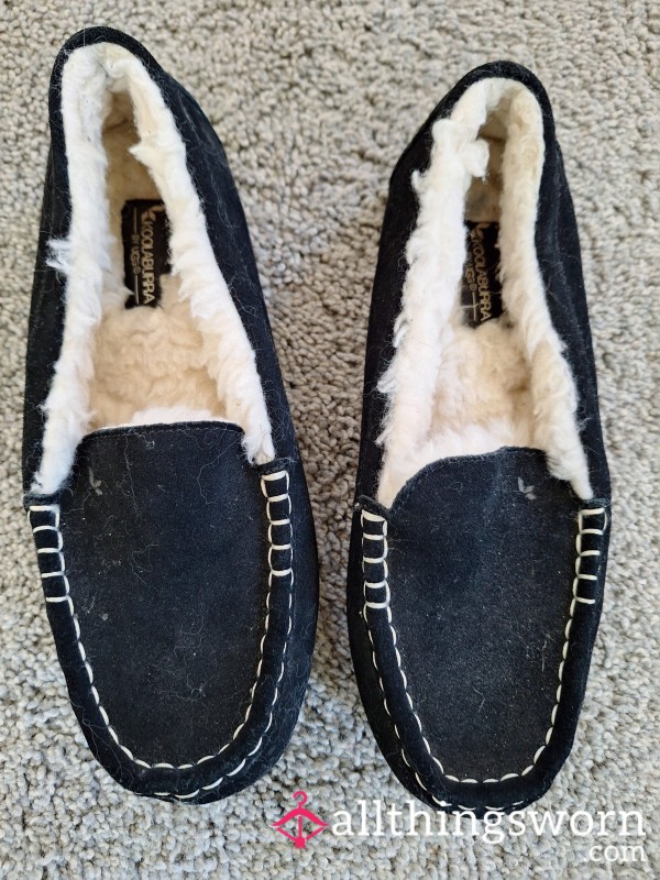 ♟️Old Fuzzy Ugg Slip Ons