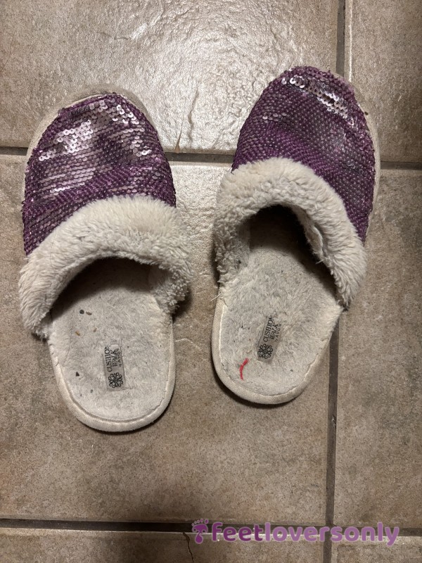 Old Glitter Slippers