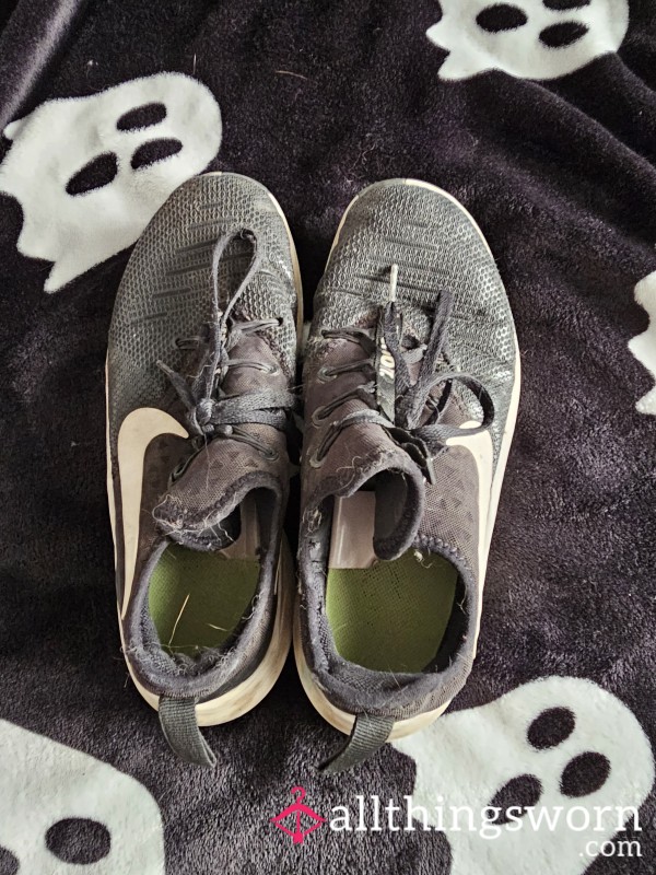 Old Gym Shoes Soaked With Sweat