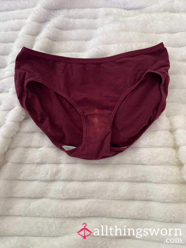 Old Maroon Bikini Cut