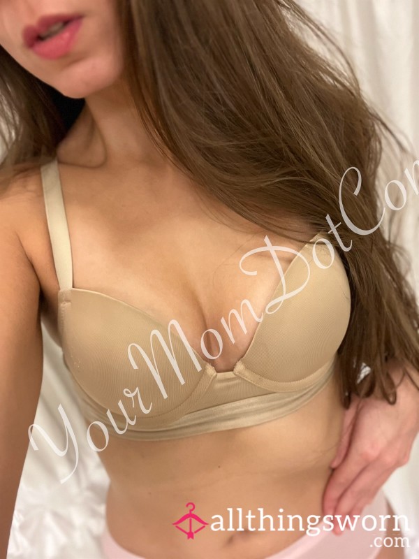 Old Nude Push-up Bra