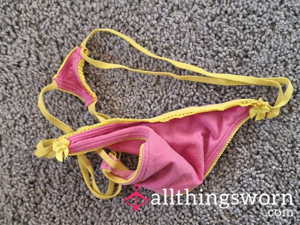 ⭐️ Old Pink & Yellow G-String