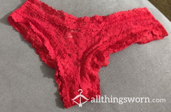 S**y Red Lace Victoria's Secret Cheekies