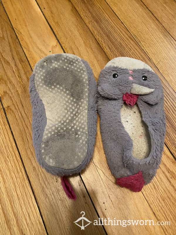 Old Smelly Unicorn Slippers