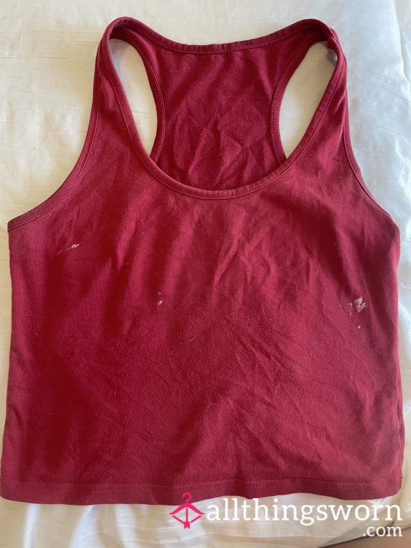 Old Workout Top Stained With Paint