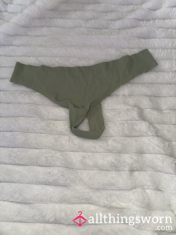 Olive Green Nylon Thong