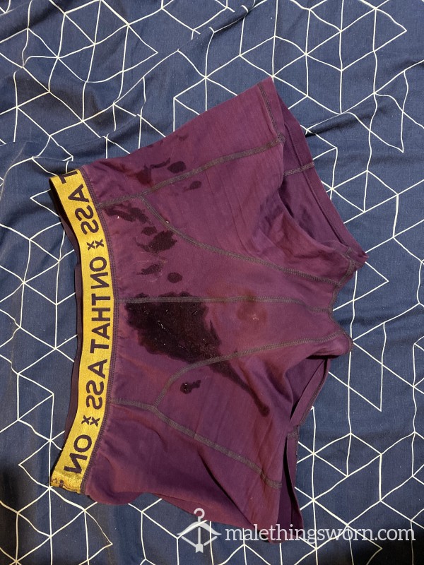 ‘On That A**’ Boxers 3 Day Worn & C*m Stained