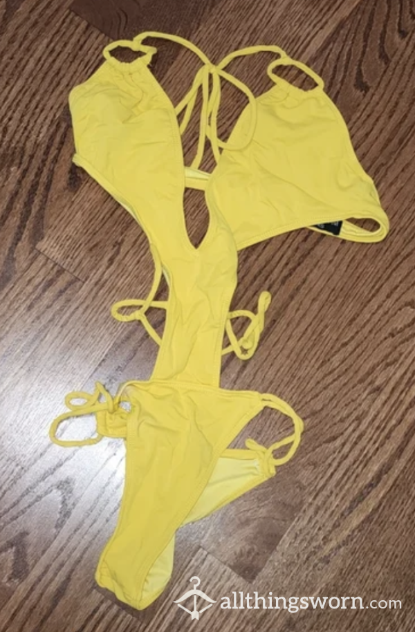 One Piece Yellow Bikini