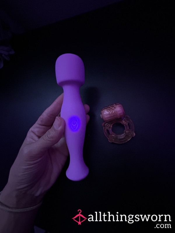 One Vibrating Wand ( Used) And S** Ring