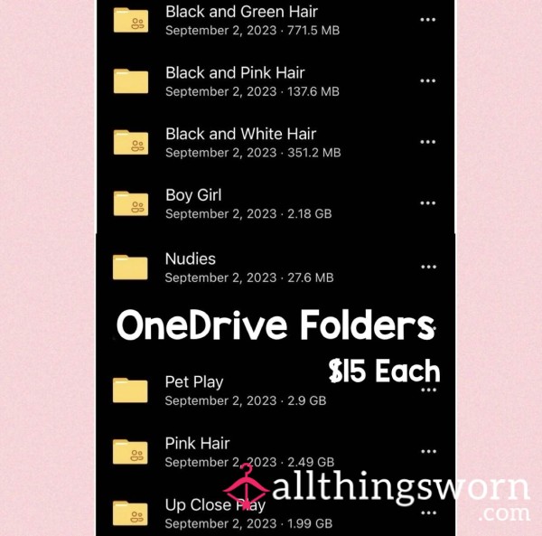 OneDrive Folders - Pick One