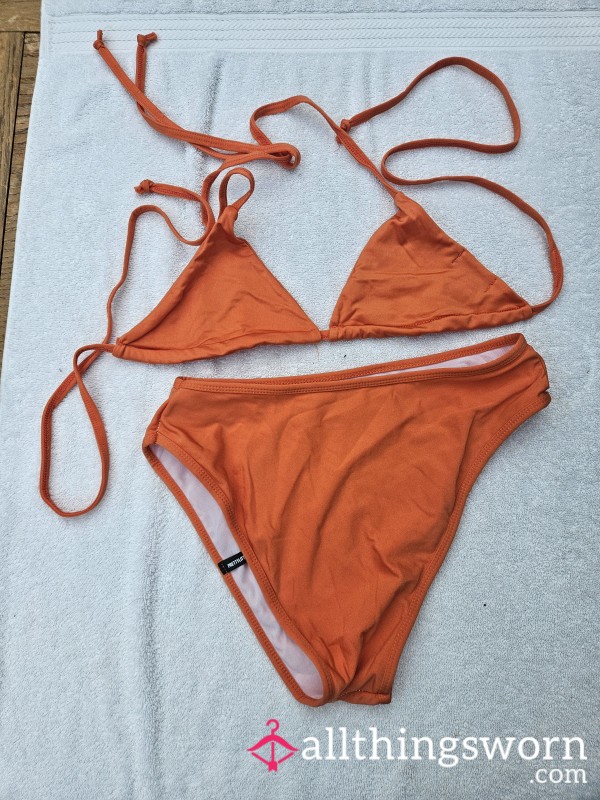 Orange 2 Piece Bikini.