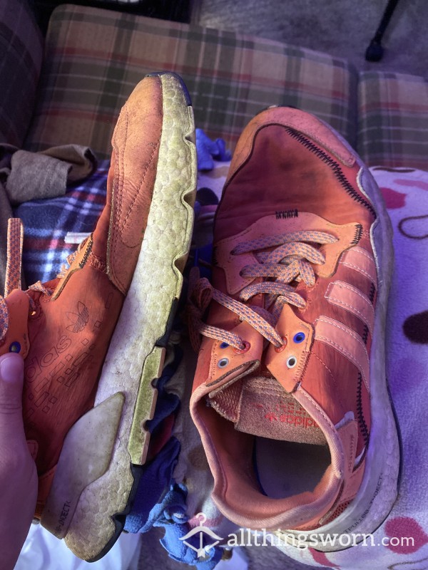 Orange Adidas Sneakers