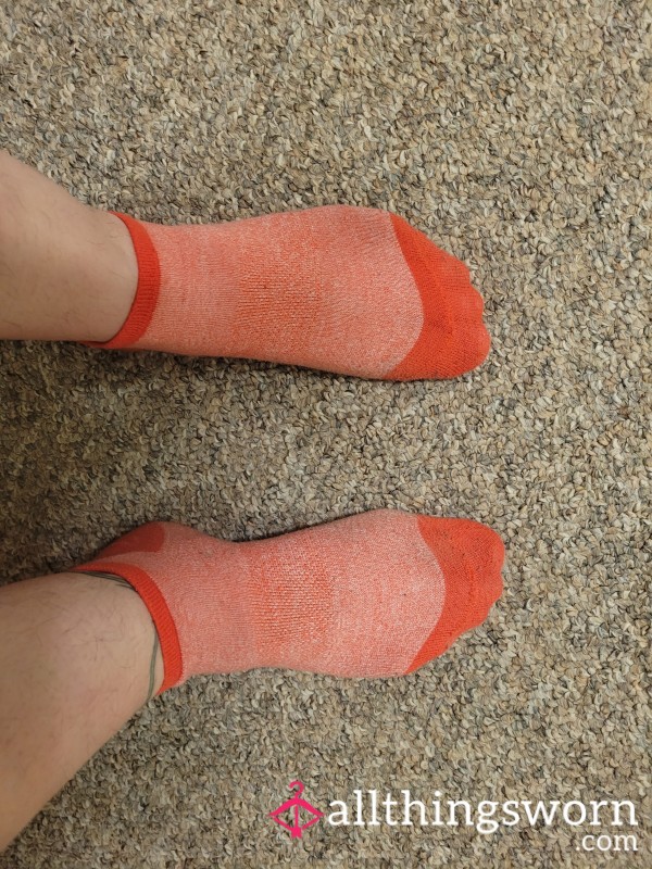 Orange Ankle Socks