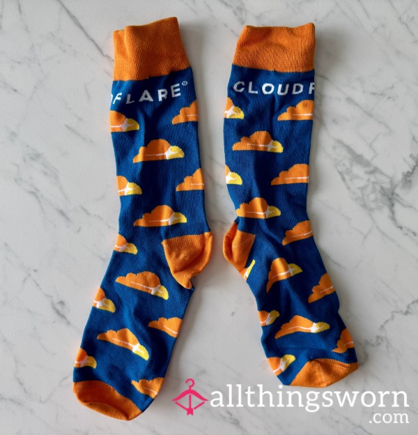 Orange Cloud Socks