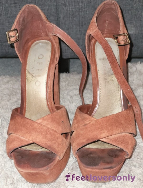 Orange Heels Size 5