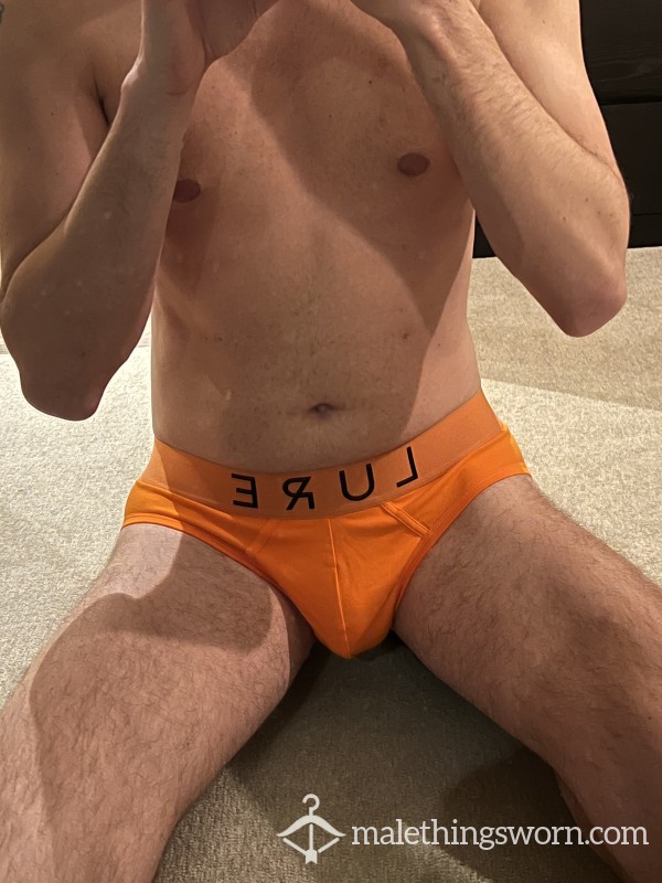 Orange Lure Large Briefs