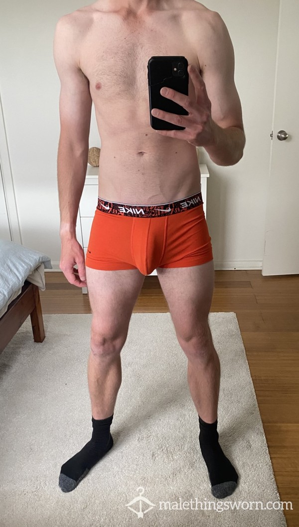 Orange Nike Trunks