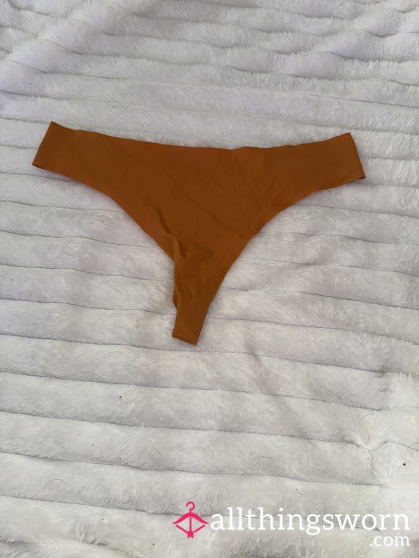 Orange Nylon Thong