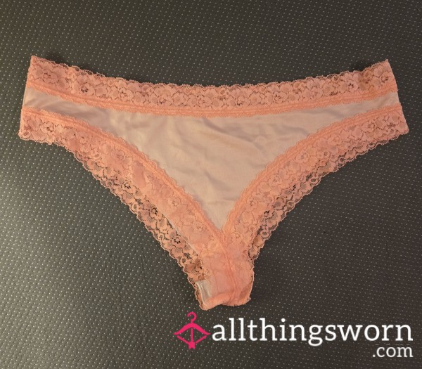 Orange Satin With Lace Panty