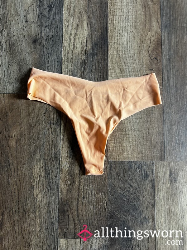 Orange Silky Thongs