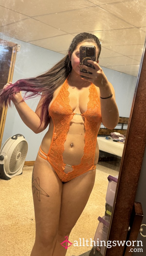 Orange Super Tiny Lingerie