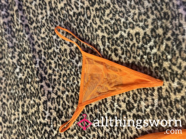 Orange Thong Worn