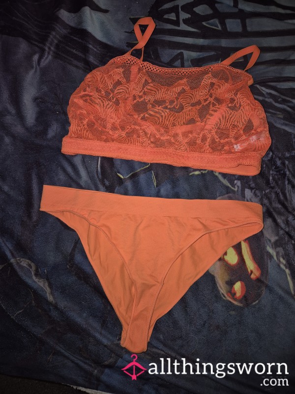 Orange Zebra Pant Set