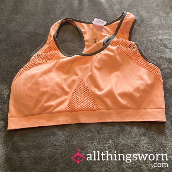 Orange/Grey Sports Bra - Size XL - SSBBW