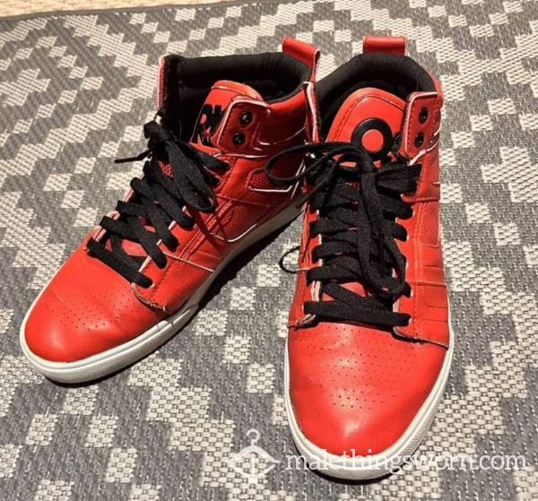 Osiris Red High Top Sneakers Mens 9 US