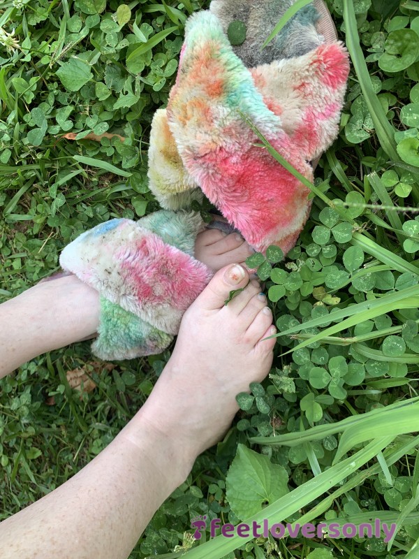 Outside With Sweaty S** Feet