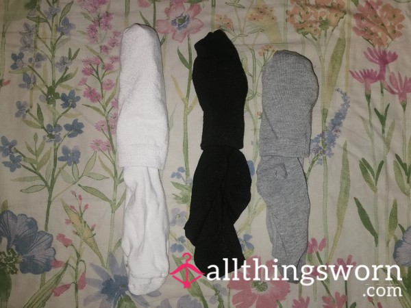 Over The Knee Socks - White/black/grey Options