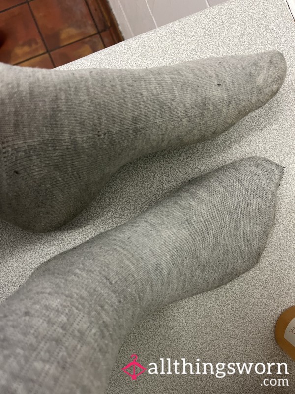 Over Worn Grey Socks