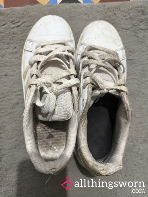 Overly Worn Adidas Trainers