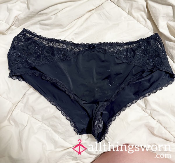 !!SOLD!! S**y Black Lacey Panties Ovulation Wear Ready To Go!