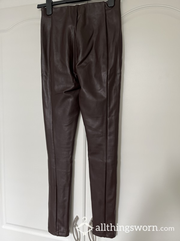 Oxb***d Leather Look Leggings