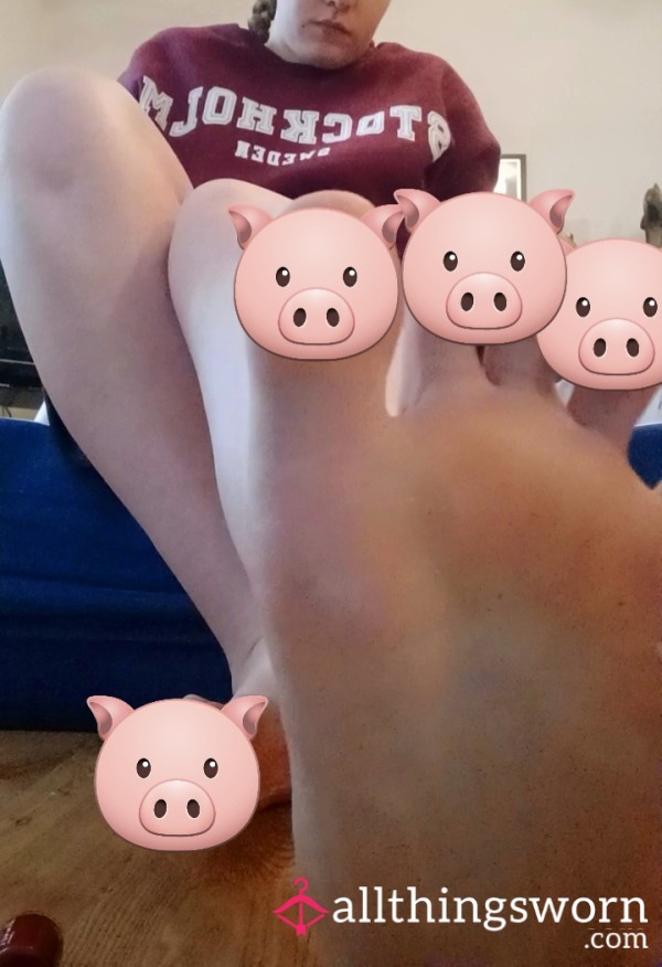 🐷🌹paint The Toes Red🌹🐷