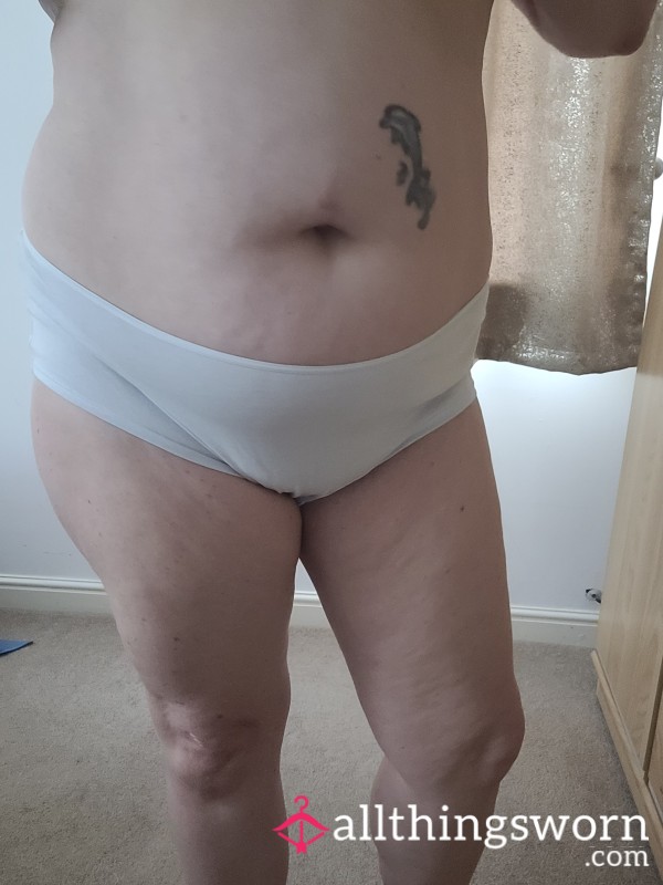 Pale Blue Cotton Knickers