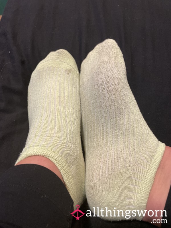 Pale Green Ankle Socks