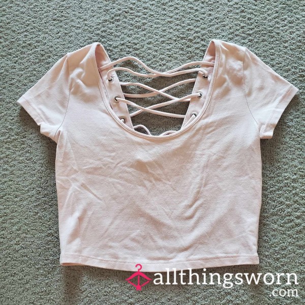 Pale Pink Crop Top