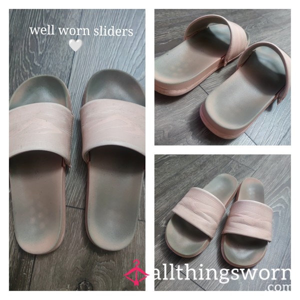 Pale Pink Well Worn Sliders