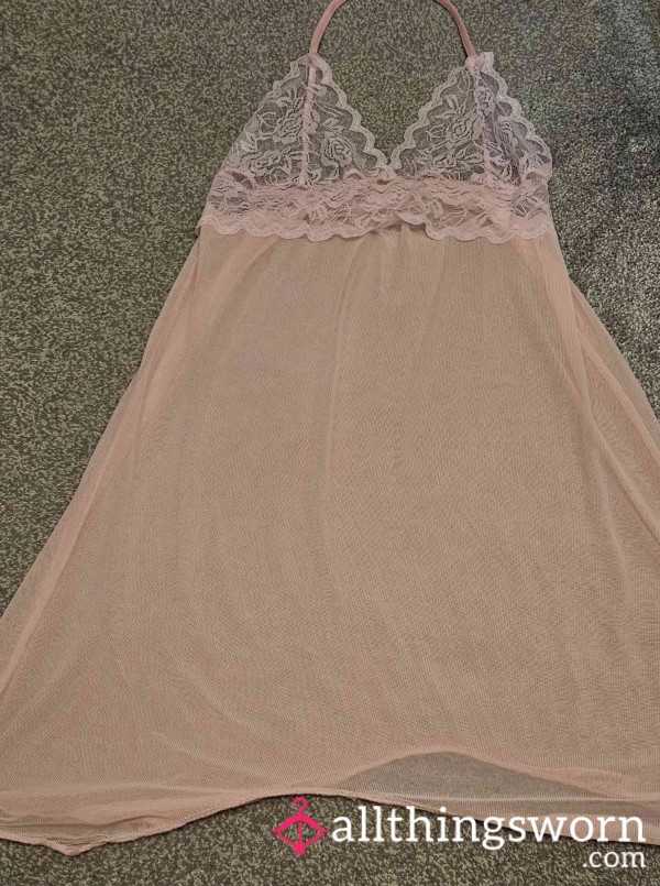 Pale Pinky Lace Babydoll