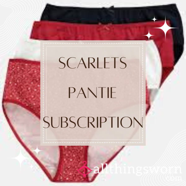 Pantie Subscription- Delivered To Your Door Every Month!