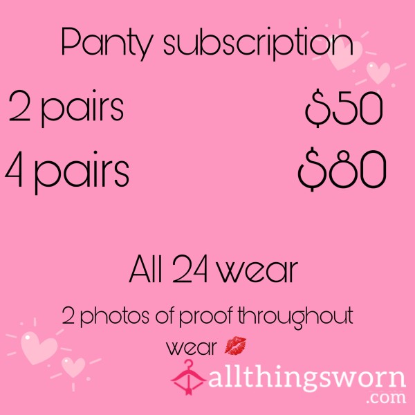 Panties Subscription