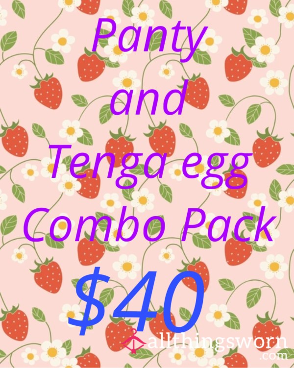 Panty And Tenga Egg Combo Pack🍓Pick Out Your Panty!