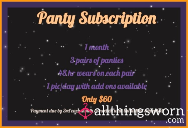 Panty Subscription