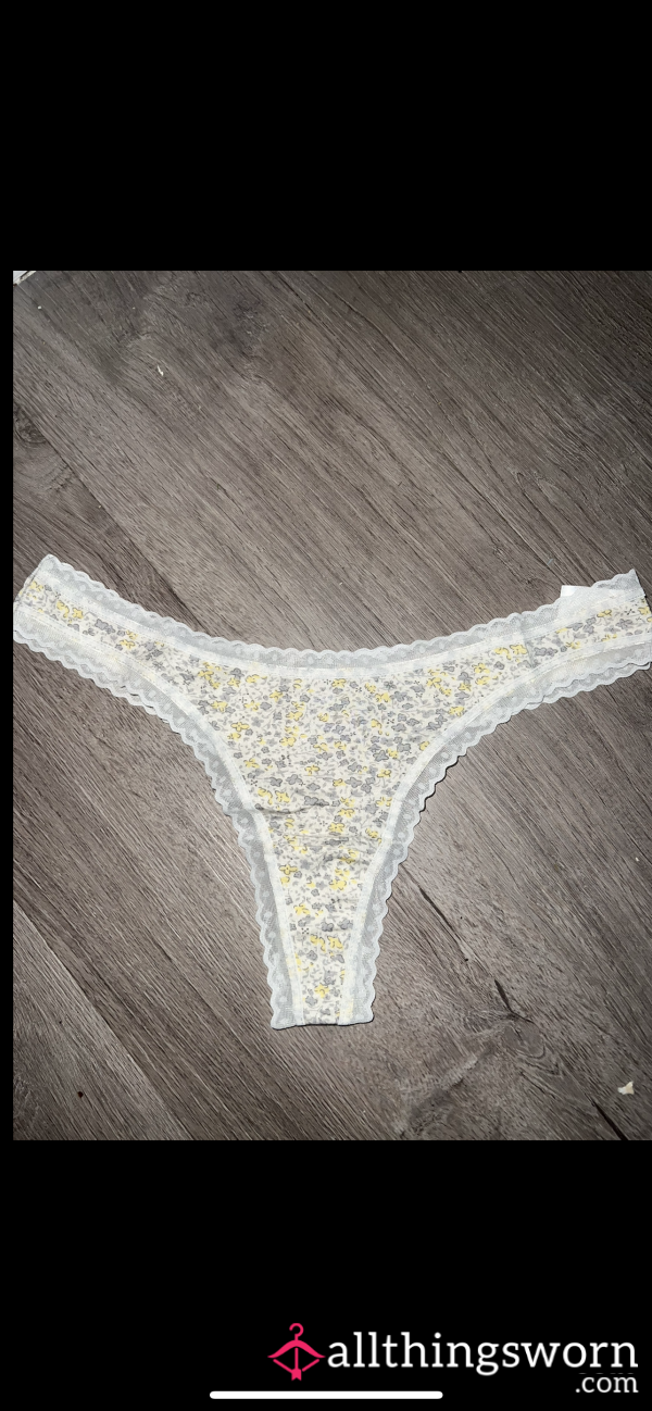 Pastel Flor*l Print Thong