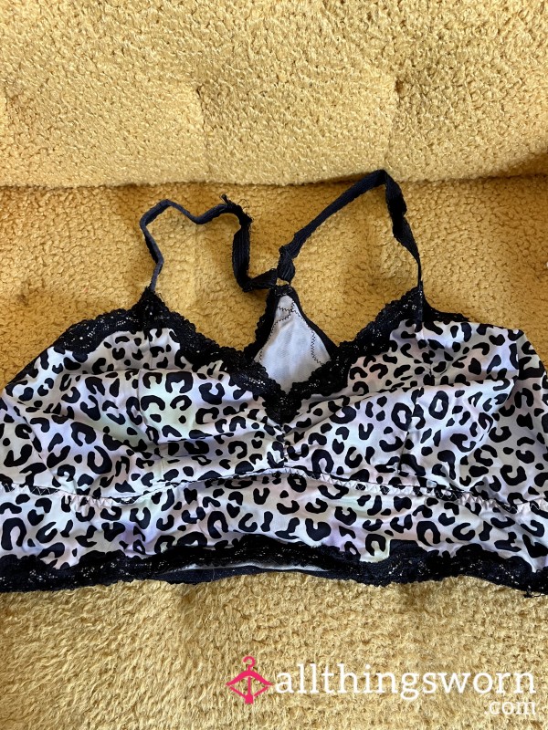 Pastel Leopard Print Racerback Bralette – Well-Worn Size 3 (Torrid)